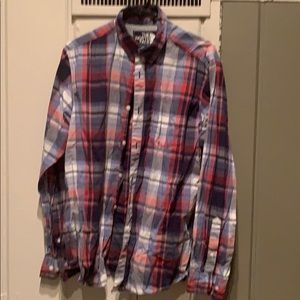 Men’s North Face Lightweight Button Down. Large